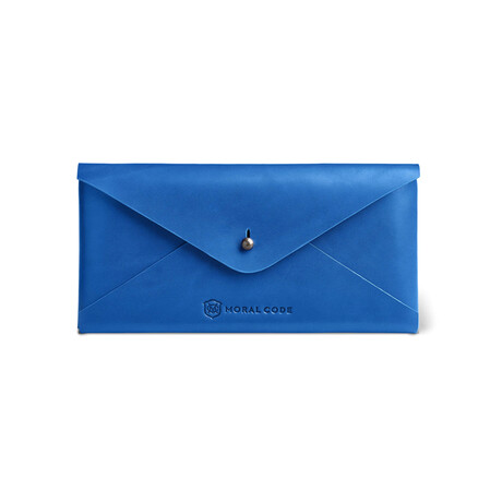 Leather Envelope // Blue