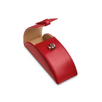 Preston Eyeglass Case // Red Leather