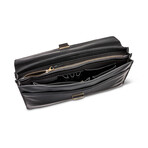 Aspen Leather Briefcase // Black