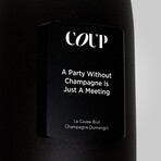 Black Friday 2021 Edition Champagne // 750 ml Bottle + 2 Metal Flutes (A Party Without Champagne Is Just A Meeting)