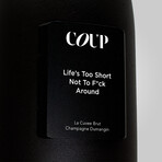 Black Friday 2021 Edition Champagne // 750 ml Bottle + 2 Metal Flutes (A Party Without Champagne Is Just A Meeting)