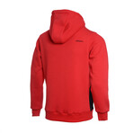 Two Colored Hoodie // Red (XL)