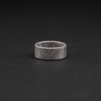 Genuine Natural Seymchan Meteorite Ring // Size 8.5