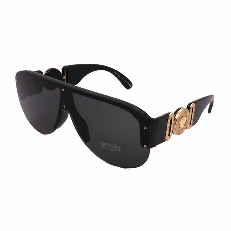Versace // Men'sVE4391-GB1/87 Sunglasses // Black + Dark Gray