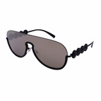 Versace // Men's VE2215-12615A Sunglasses // Matte Black + Gray