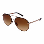 Burberry // Unisex BE3099-11452L Sunglasses // Gold + Brown