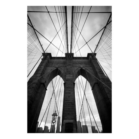 Brooklyn Bridge Black & White (4.5'H x 3'W)