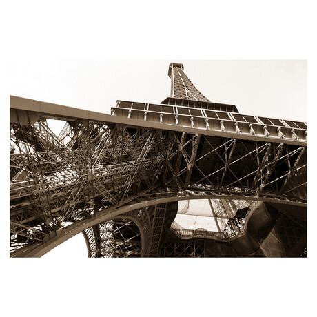 Eiffel Tower Sepia (3'H x 4.5'W)