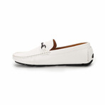Aston Marc Driving Loafer Shoes // White (US: 8)