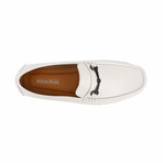 Aston Marc Driving Loafer Shoes // White (10.5 M)