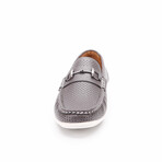 Aston Marc Perforated Driving Loafers // Grey (US: 8)