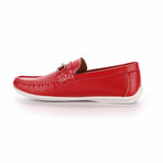 Perforated Walk 3 Driving Loafers // Red (8 M)