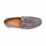 Aston Marc Perforated Driving Loafers // Grey (US: 8)