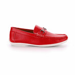 Perforated Walk 3 Driving Loafers // Red (8 M)