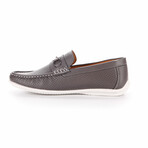 Aston Marc Perforated Driving Loafers // Grey (US: 13)