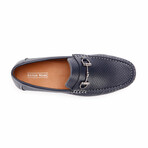 Perforated Walk 3 Driving Loafers // Navy (13 M)