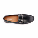 Perforated Walk 3 Driving Loafers // Black (8 M)