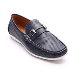 Aston Marc Perforated Driving Loafers // Navy (10.5 M)