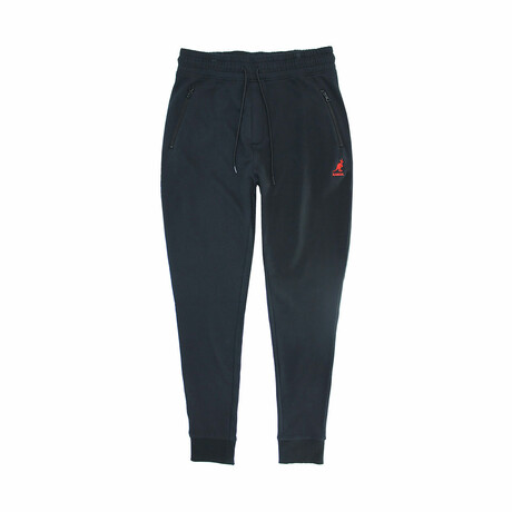 Colorblock Joggers // Black + Red (XS)