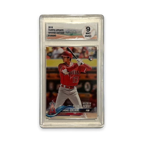Shohei Ohtani // 2018 Topps Update Debut // Rookie Card // DGA 9 Mint