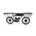 1916 Indian V Twin Antique Motorcycle Racer Bike Bar // Industrial Vintage