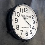 Large Industrial Metal Wall Clock // Grand Central Station, NY
