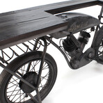 1916 Indian V Twin Antique Motorcycle Racer Bike Bar // Industrial Vintage