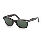 Unisex Original Wayfarer Classic Square Polarized Sunglasses // Tortoise + Green