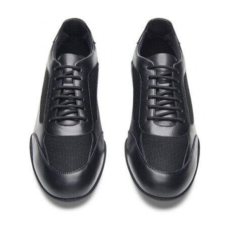 Racer Calf Leather Trainer Shoes // Black (Men's US 7.5)