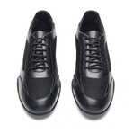 Racer Calf Leather Trainer Shoes // Black // Men's US 7.5