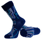 Line Socks // Dark Blue