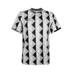 Retro 90's Training Top // White + Black (XS)