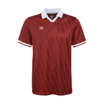 Split Stripe Jersey // Merlot (XS)