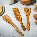 Olive Wood Spatula // The Omelette Lover // Set of 3