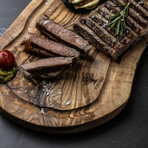 Olive Wood Steak Board + Saute Groove // The Smokey BBQ (Large)