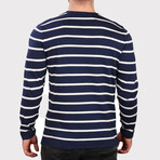 Slim Fit Crew Neck Sweater // Navy Blue (Medium)