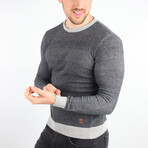 Regular Fit Crew Neck Sweater // Anthracite (Medium)