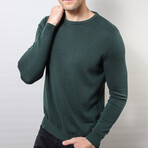 Regular Fit Crew Neck Sweater // Green (Medium)
