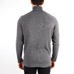 Slim Fit Turtleneck Sweater // Gray (Medium)