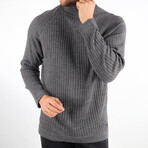 Slim Fit Turtleneck Sweater // Gray (Medium)