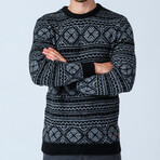 Regular Fit Crew Neck Sweater // Black (Medium)
