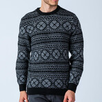 Regular Fit Crew Neck Sweater // Black (Medium)