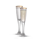 Windsor European Crystal Champagne Glasses // 4.3 oz // Set of 4