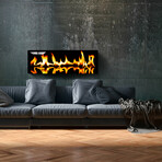 Modern Static Fireplace // V1 (48"L x 16"W)