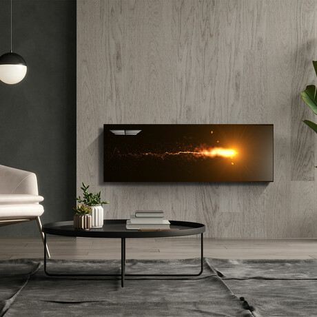Modern Static Fireplace // V3 (48"L x 16"W)