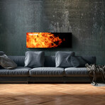 Modern Static Fireplace // V2 (48"L x 16"W)