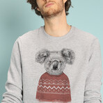 Winter Koala Sweatshirt // Gray (Small)