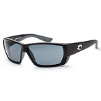 Men's 06S9009-90090262 Tuna Alley Polarized Sunglasses // Matte Black + Gray Lens