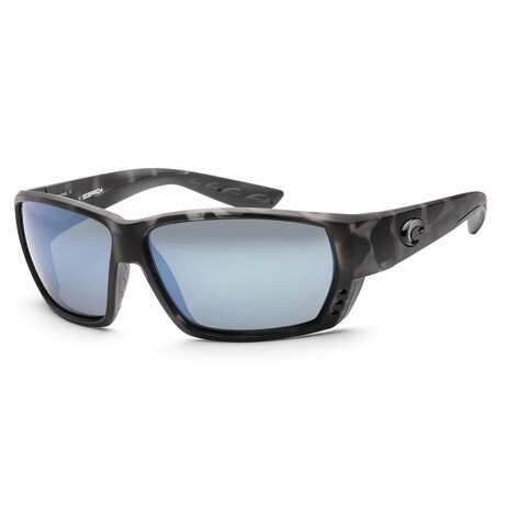 Men's 06S9009-90092962 Tuna Alley Polarized Sunglasses // Ocearch Mat Tiger + Gray Blue Mirror Lens