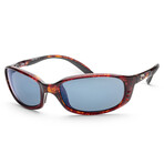 Men's 06S9017-90170559 Brine Polarized Sunglasses // Tortoise + Gray Blue Mirror Lens